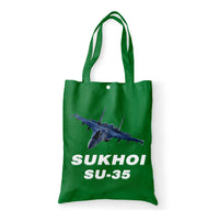 Thumbnail for The Sukhoi SU-35 Designed Tote Bags
