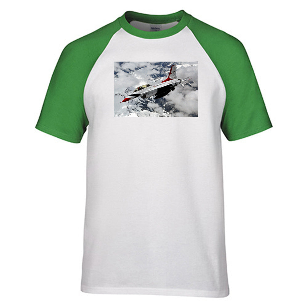 US Air Force Show Fighter Jet 16 Designed Raglan T-Shirts