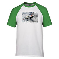 Thumbnail for US Air Force Show Fighting Falcon F16 Designed Raglan T-Shirts