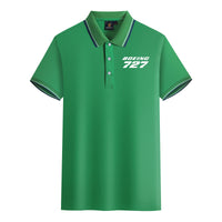 Thumbnail for Boeing 727 & Text Designed Stylish Polo T-Shirts