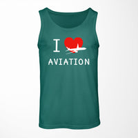Thumbnail for I Love Aviation Designed Tank Tops