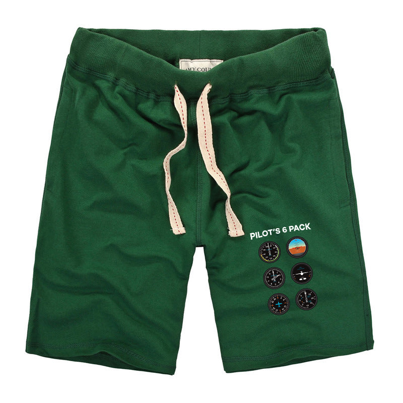 Pilot's 6 Pack Designed Cotton Shorts