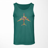 Thumbnail for Colourful Airplane Designed Tank Tops