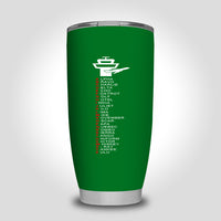 Thumbnail for Aviation Alphabet Designed Tumbler Travel Mugs