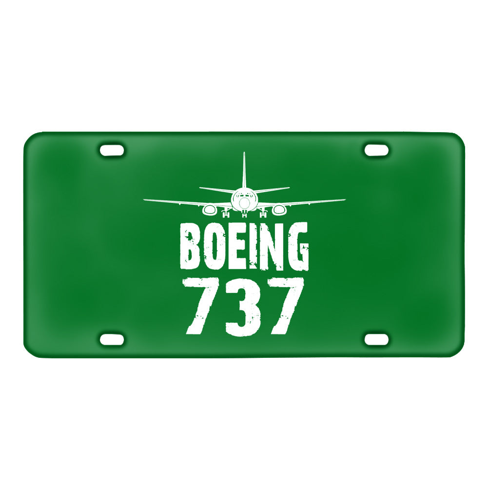 Boeing 737 & Plane Designed Metal (License) Plates