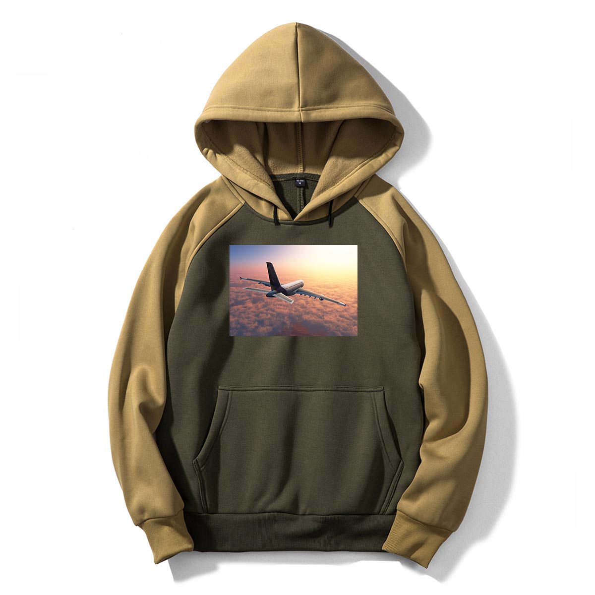 Super Cruising Airbus A380 over Clouds Designed Colourful Hoodies