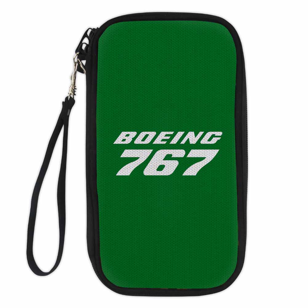Boeing 767 & Text Designed Travel Cases & Wallets