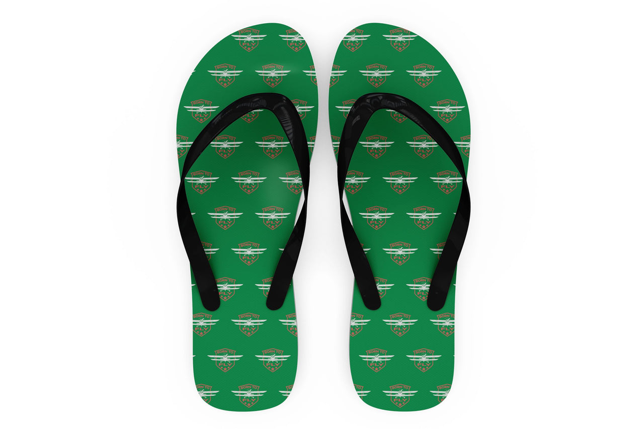 Super Born To Fly Designed Slippers (Flip Flops)