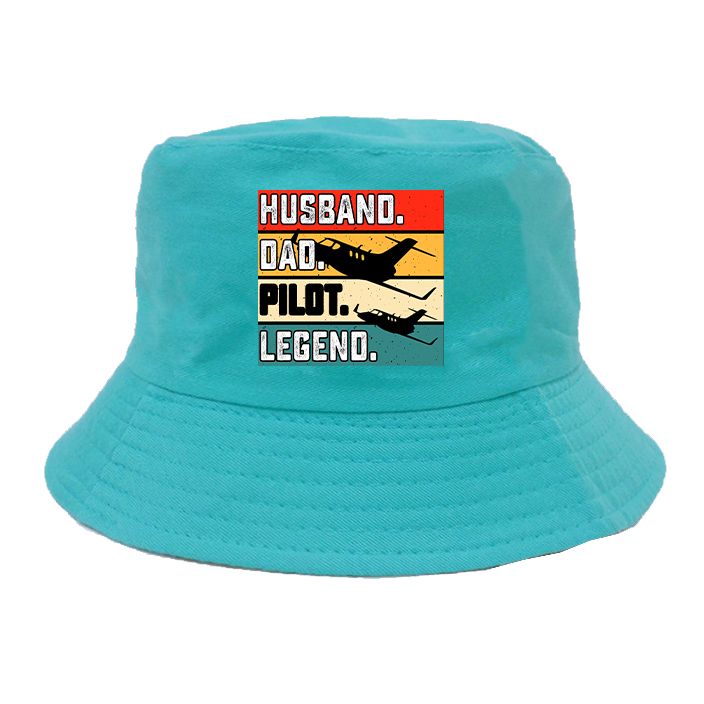 Husband & Dad & Pilot & Legend Designed Summer & Stylish Hats