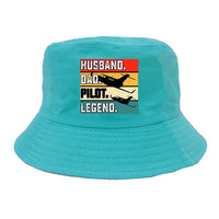 Thumbnail for Husband & Dad & Pilot & Legend Designed Summer & Stylish Hats