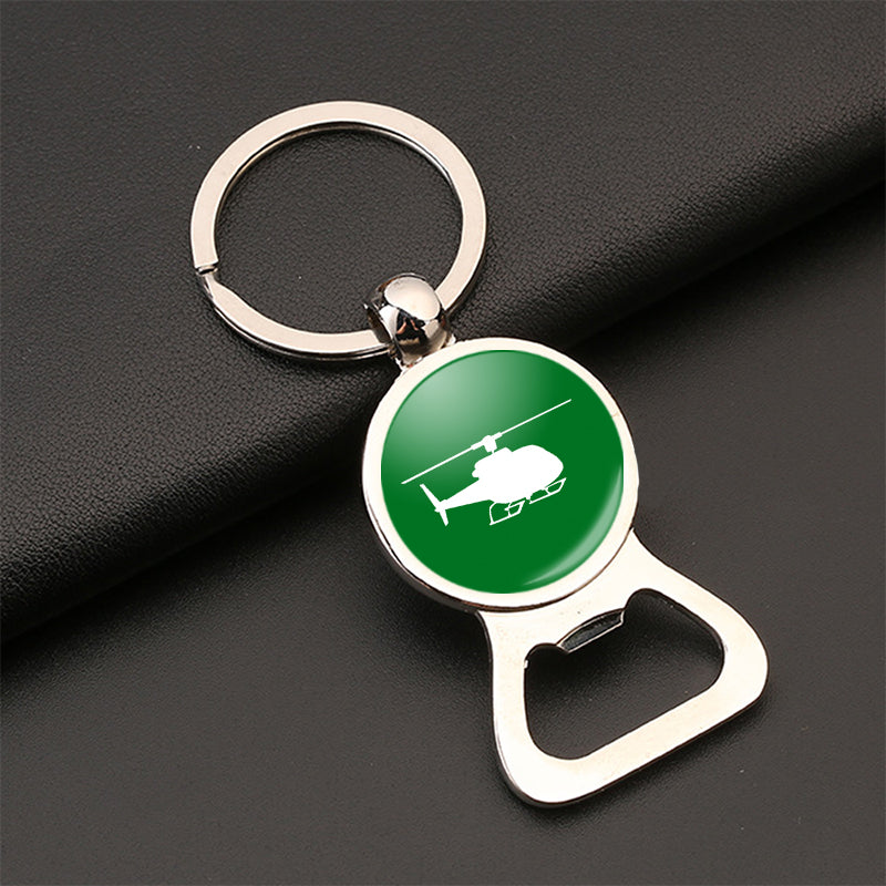 Helicopter Designed Bottle Opener Key Chains