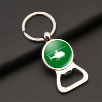Thumbnail for Helicopter Designed Bottle Opener Key Chains