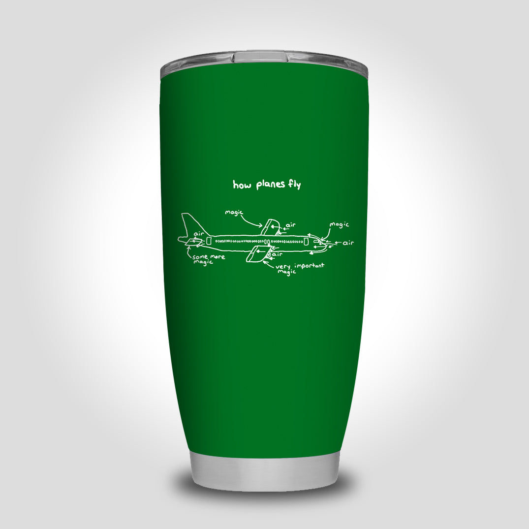How Planes Fly Designed Tumbler Travel Mugs
