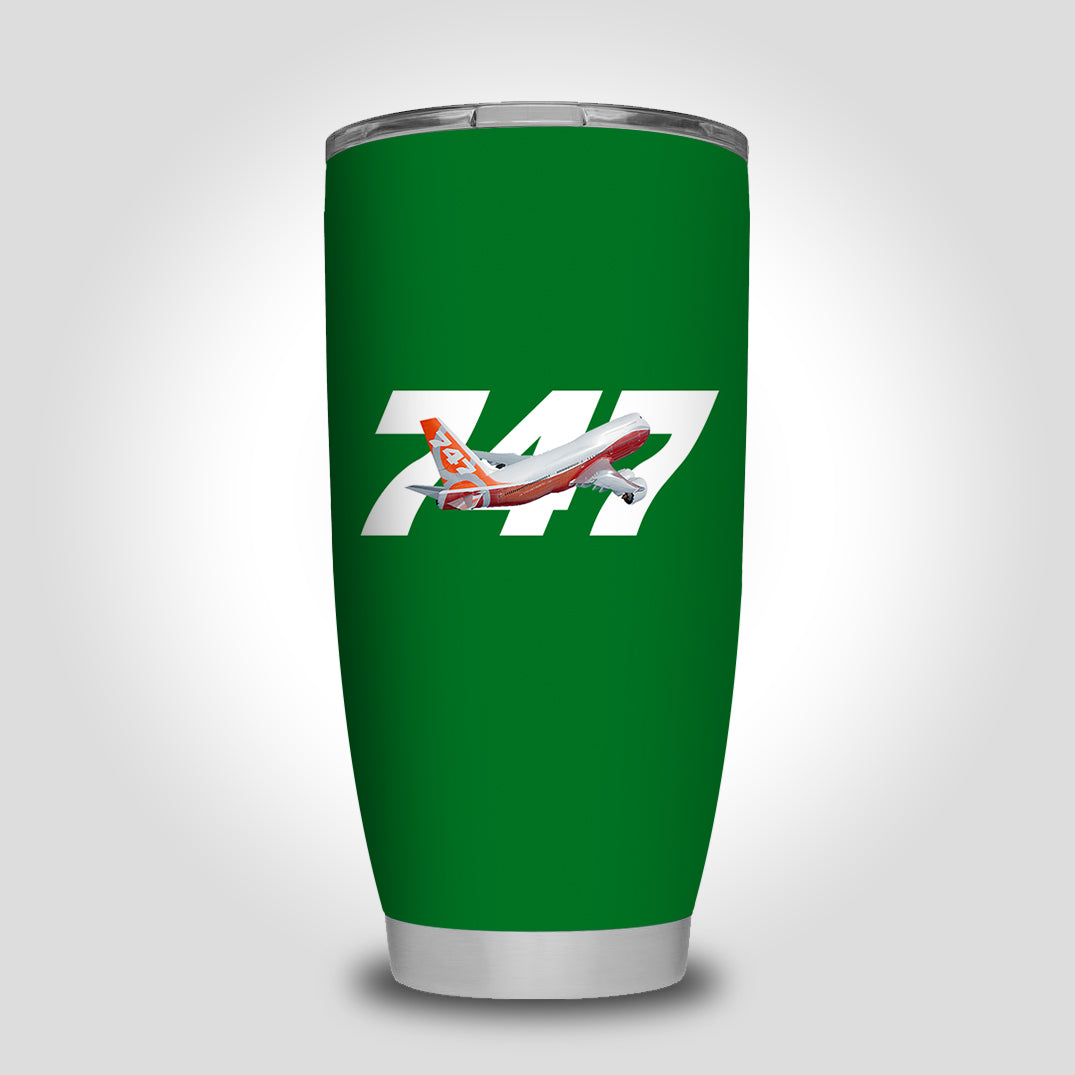 Super Boeing 747 Intercontinental Designed Tumbler Travel Mugs