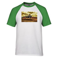 Thumbnail for Fighter Jet 35 at Airbase Designed Raglan T-Shirts