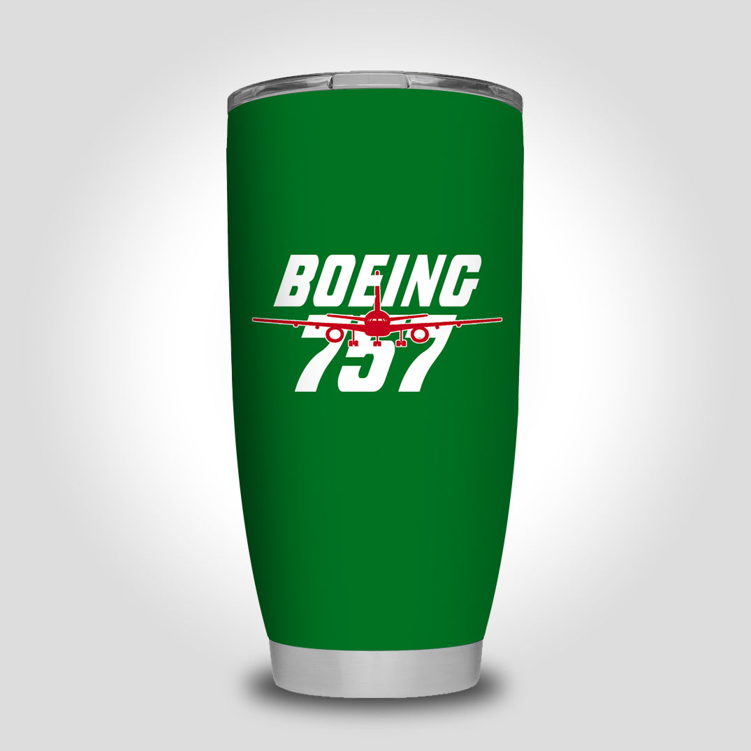 Amazing Boeing 757 Designed Tumbler Travel Mugs