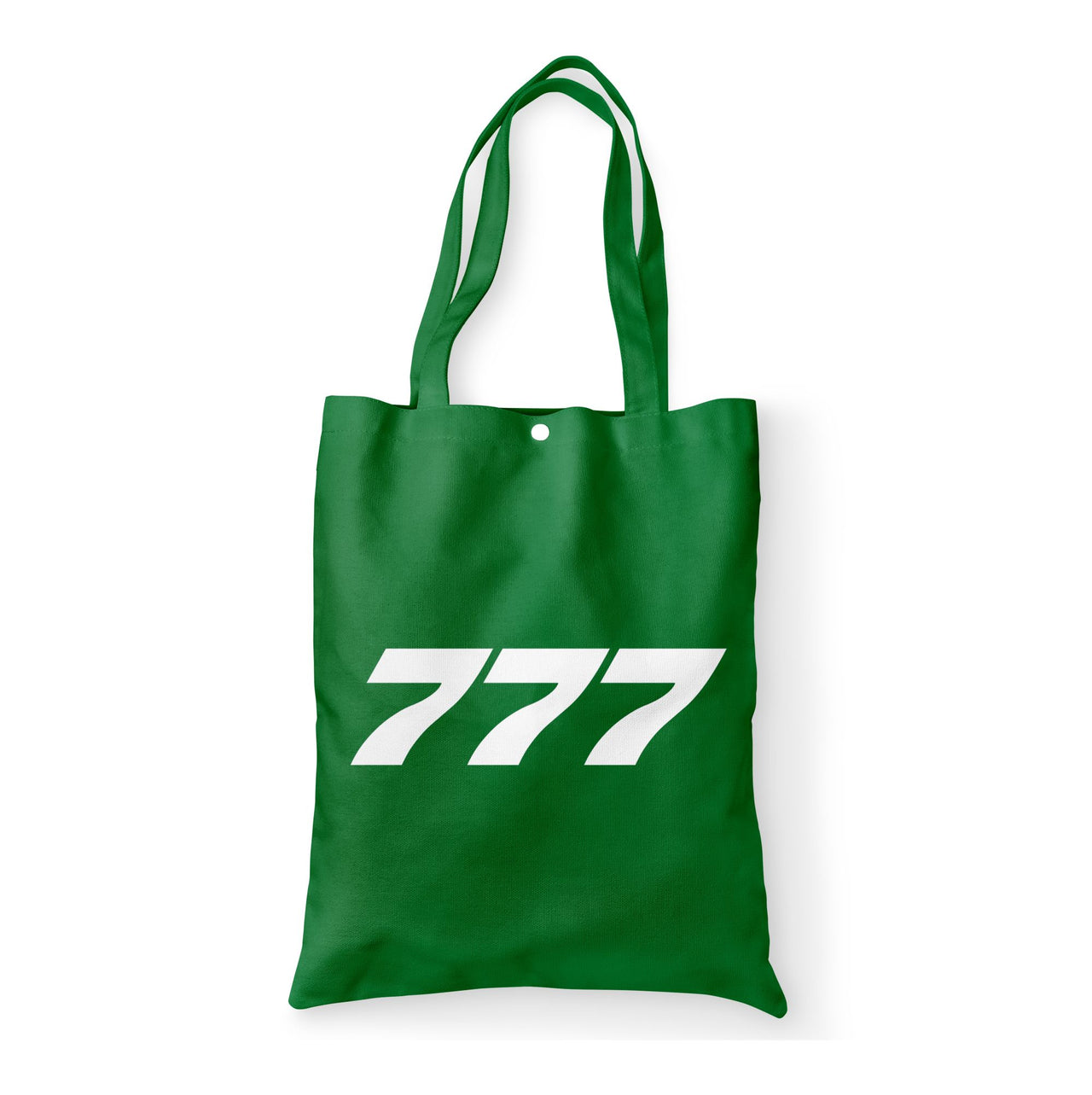 777 Flat Text Designed Tote Bags