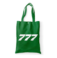 Thumbnail for 777 Flat Text Designed Tote Bags