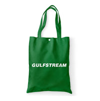 Thumbnail for Gulfstream & Text Designed Tote Bags
