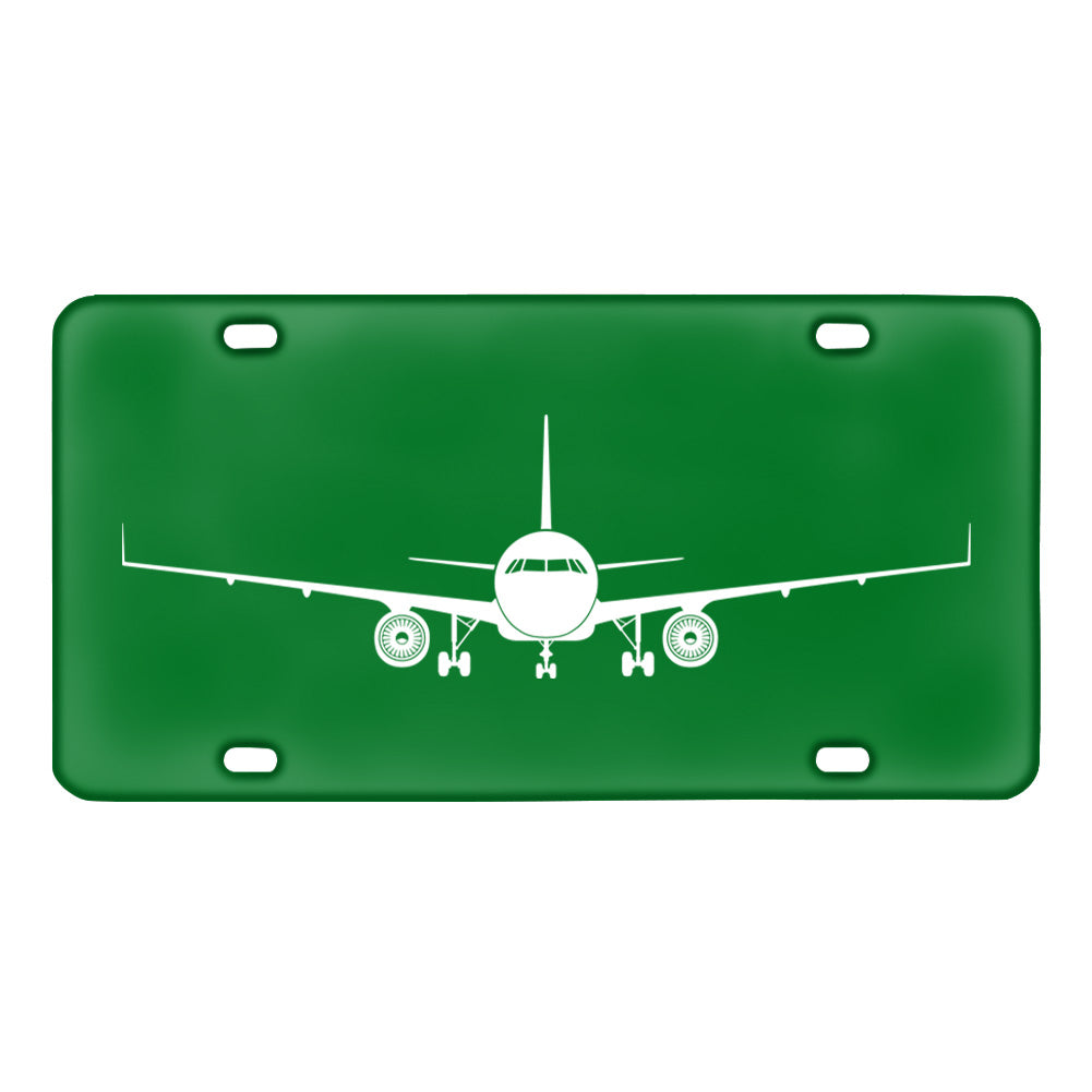 Airbus A320 Silhouette Designed Metal (License) Plates