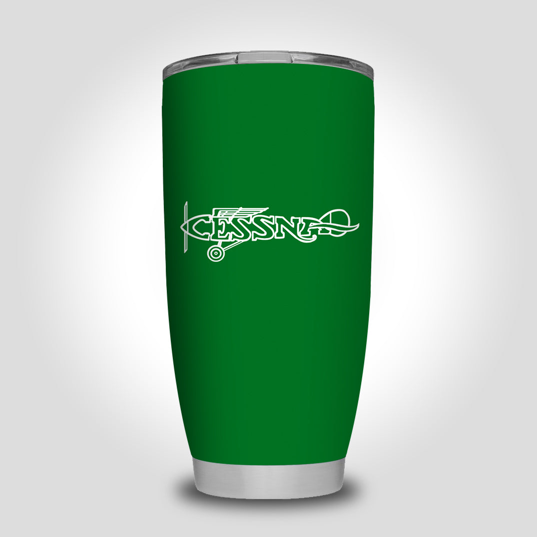 Special Cessna Text Designed Tumbler Travel Mugs
