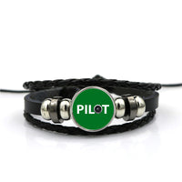 Thumbnail for Pilot & Jet Engine Designed Leather Bracelets