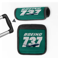 Thumbnail for Super Boeing 737+Text Designed Neoprene Luggage Handle Covers