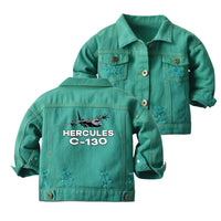 Thumbnail for The Hercules C130 Designed Children Denim Jackets