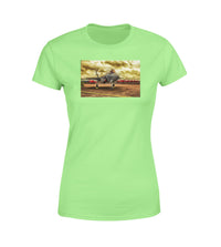 Thumbnail for Fighter Jet 35 at Airbase Designed Women T-Shirts