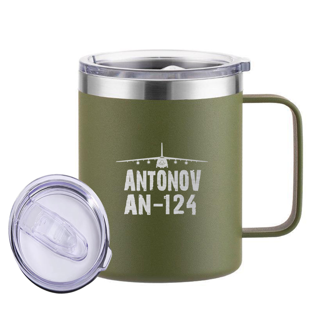 Antonov AN-124 & Plane Designed Stainless Steel Laser Engraved Mugs