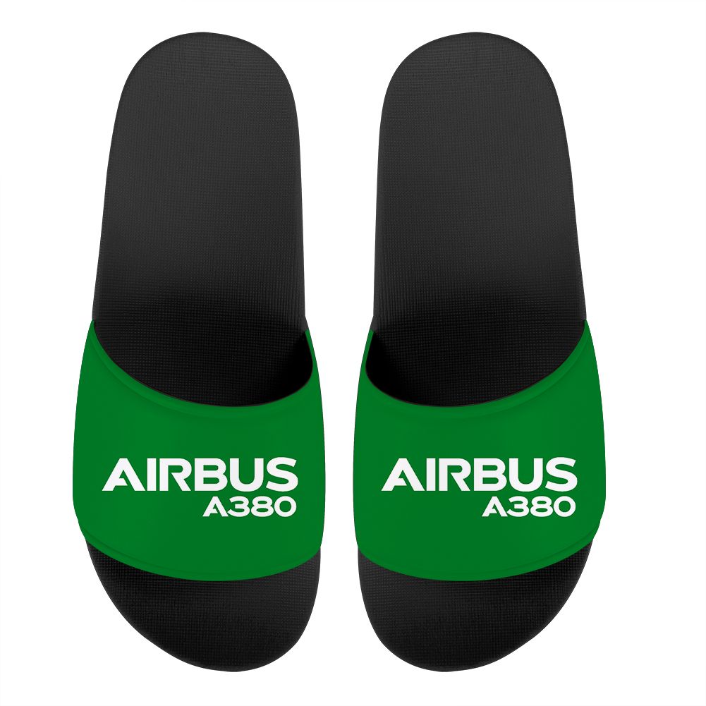 Airbus A380 & Text Designed Sport Slippers