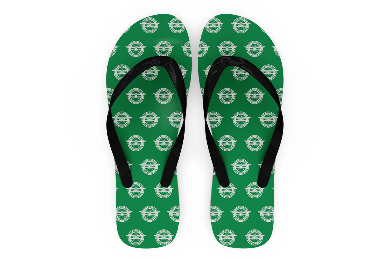 Ready for Departure Designed Slippers (Flip Flops)