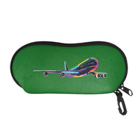 Thumbnail for Multicolor Airplane Designed Glasses Bag