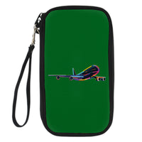 Thumbnail for Multicolor Airplane Designed Travel Cases & Wallets