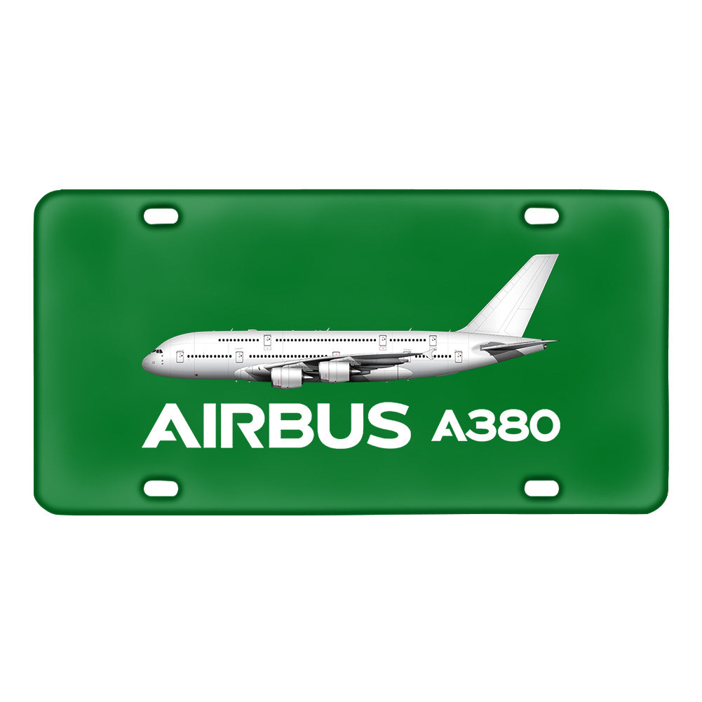 The Airbus A380 Designed Metal (License) Plates
