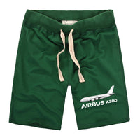 Thumbnail for The Airbus A380 Designed Cotton Shorts
