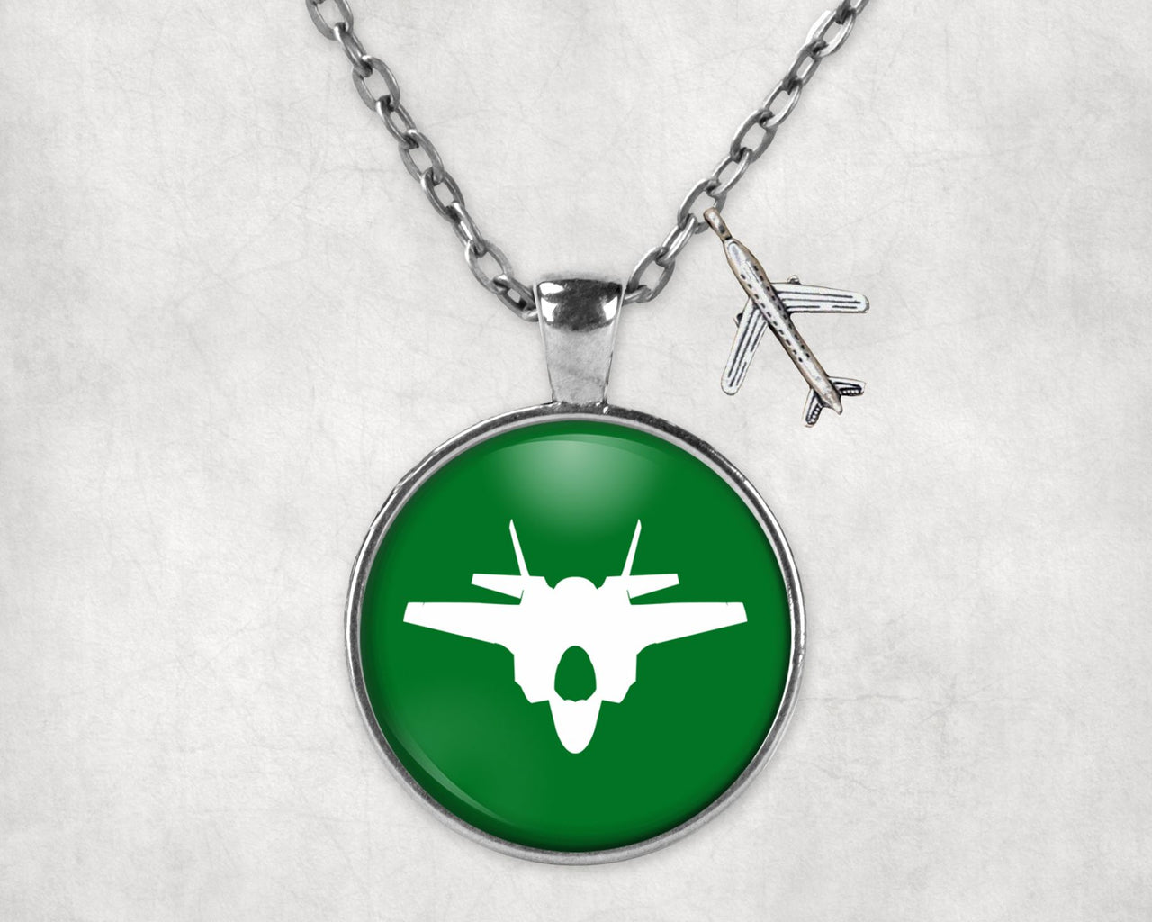 Fighter Jet 35 Silhouette Designed Necklaces