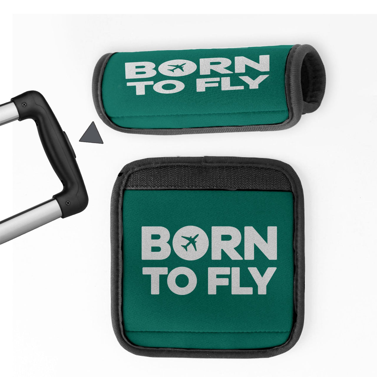 Born To Fly Special Designed Neoprene Luggage Handle Covers