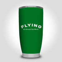 Thumbnail for Flying All Around The World Designed Tumbler Travel Mugs