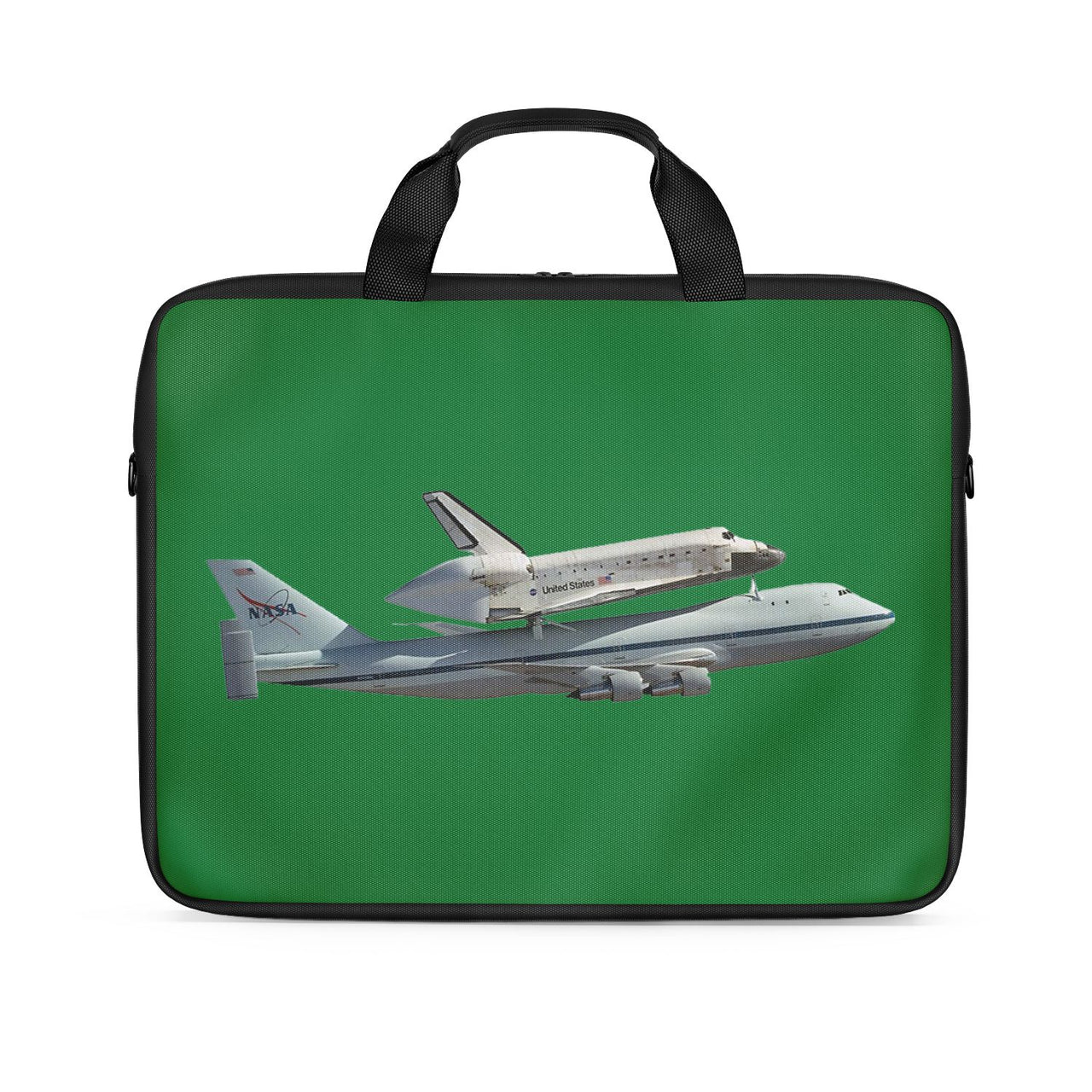 Space shuttle on 747 Designed Laptop & Tablet Bags