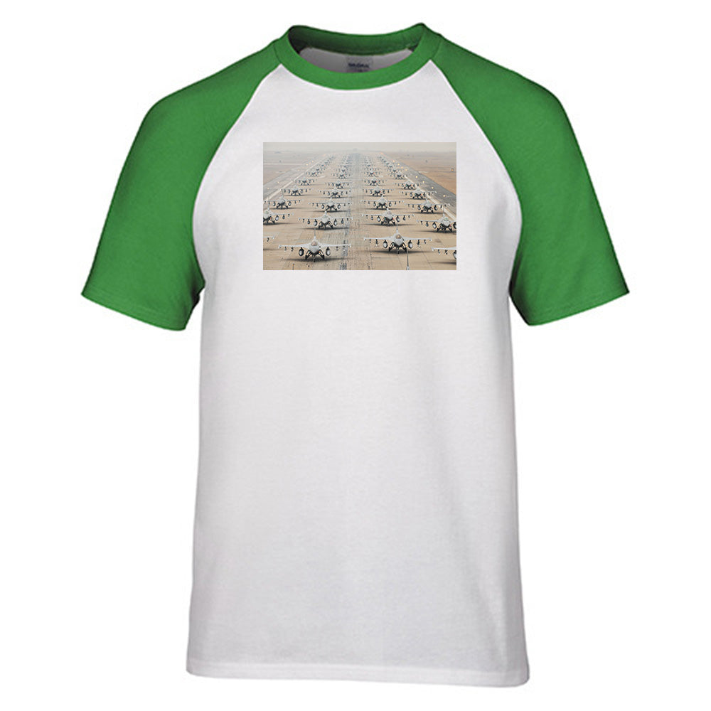 Military Jets Designed Raglan T-Shirts