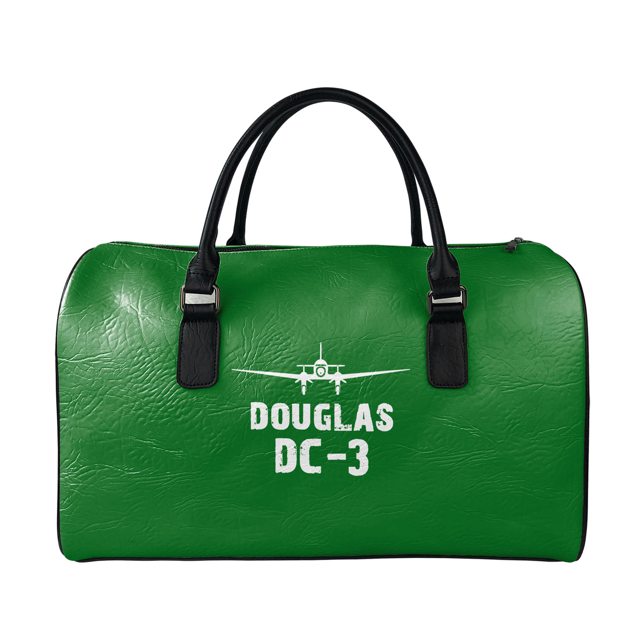 Douglas DC-3 & Plane Designed Leather Travel Bag