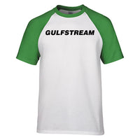 Thumbnail for Gulfstream & Text Designed Raglan T-Shirts
