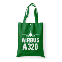 Thumbnail for Airbus A320 & Plane Designed Tote Bags