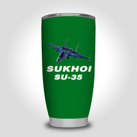 Thumbnail for The Sukhoi SU-35 Designed Tumbler Travel Mugs