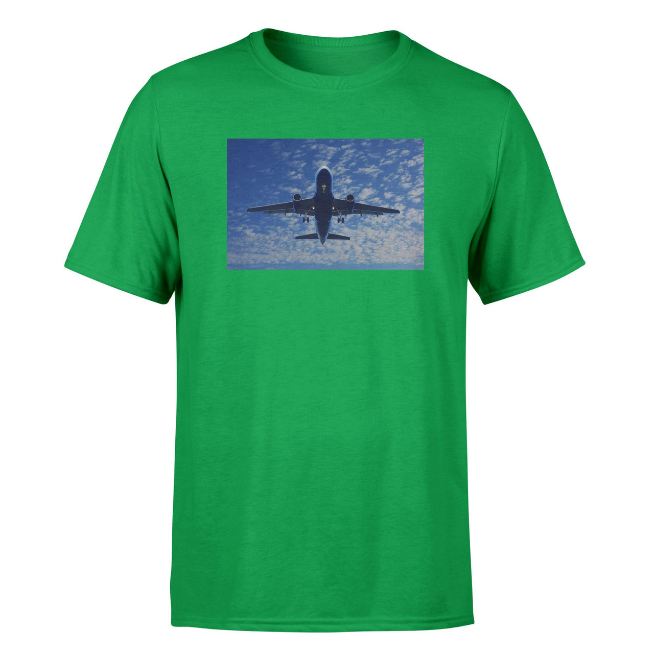 Airplane From Below Designed T-Shirts