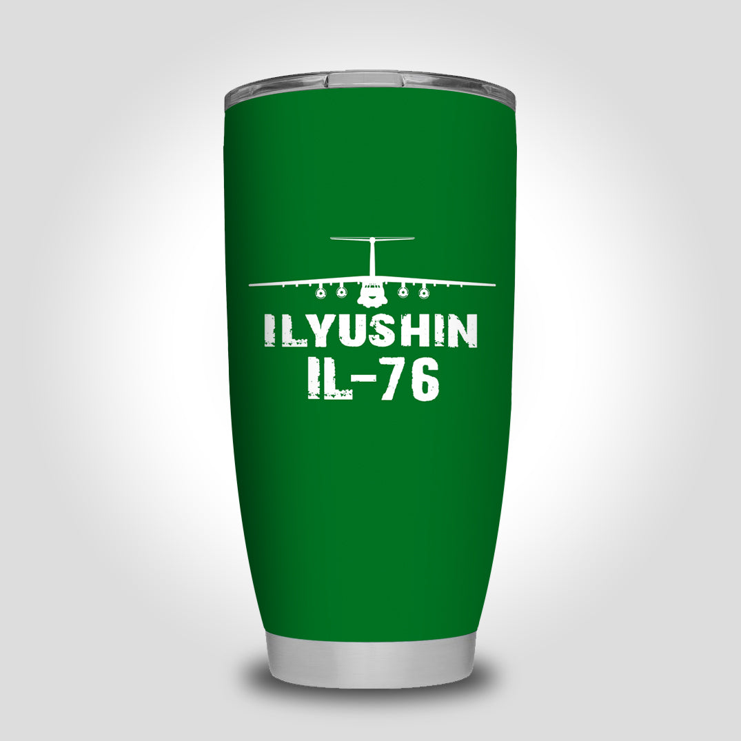 ILyushin IL-76 & Plane Designed Tumbler Travel Mugs