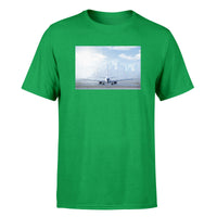 Thumbnail for Boeing 737 & City View Behind Designed T-Shirts