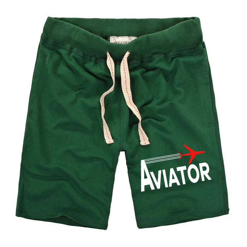 Aviator Designed Cotton Shorts