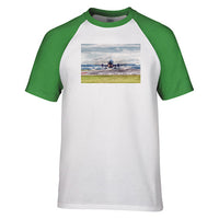 Thumbnail for Departing Boeing 737 Designed Raglan T-Shirts